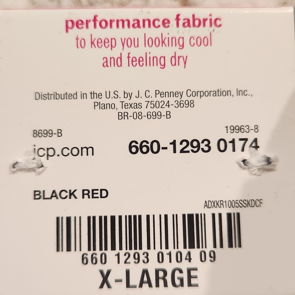 NWT Flirtitude Active 7/8 XL Leggings with pockets and red line design NWT - Picture 8 of 8